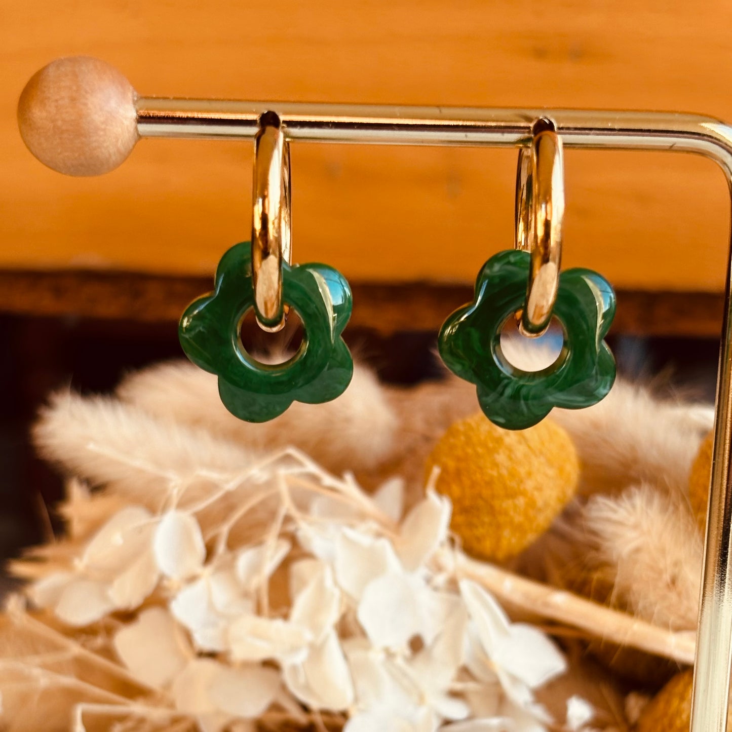 Boucles d'oreilles Fleur