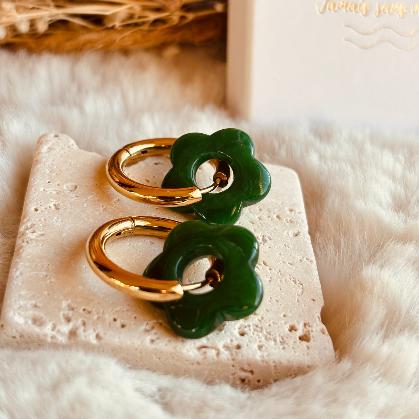 Boucles d'oreilles Fleur