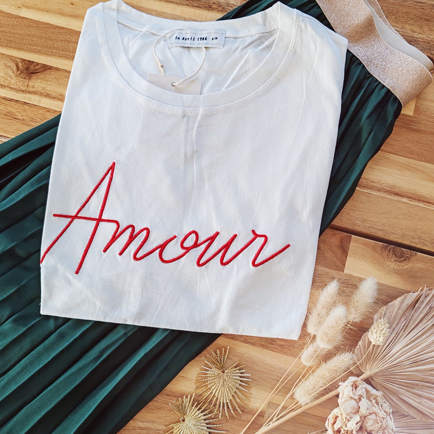 Tee-shirt Amour Brodé
