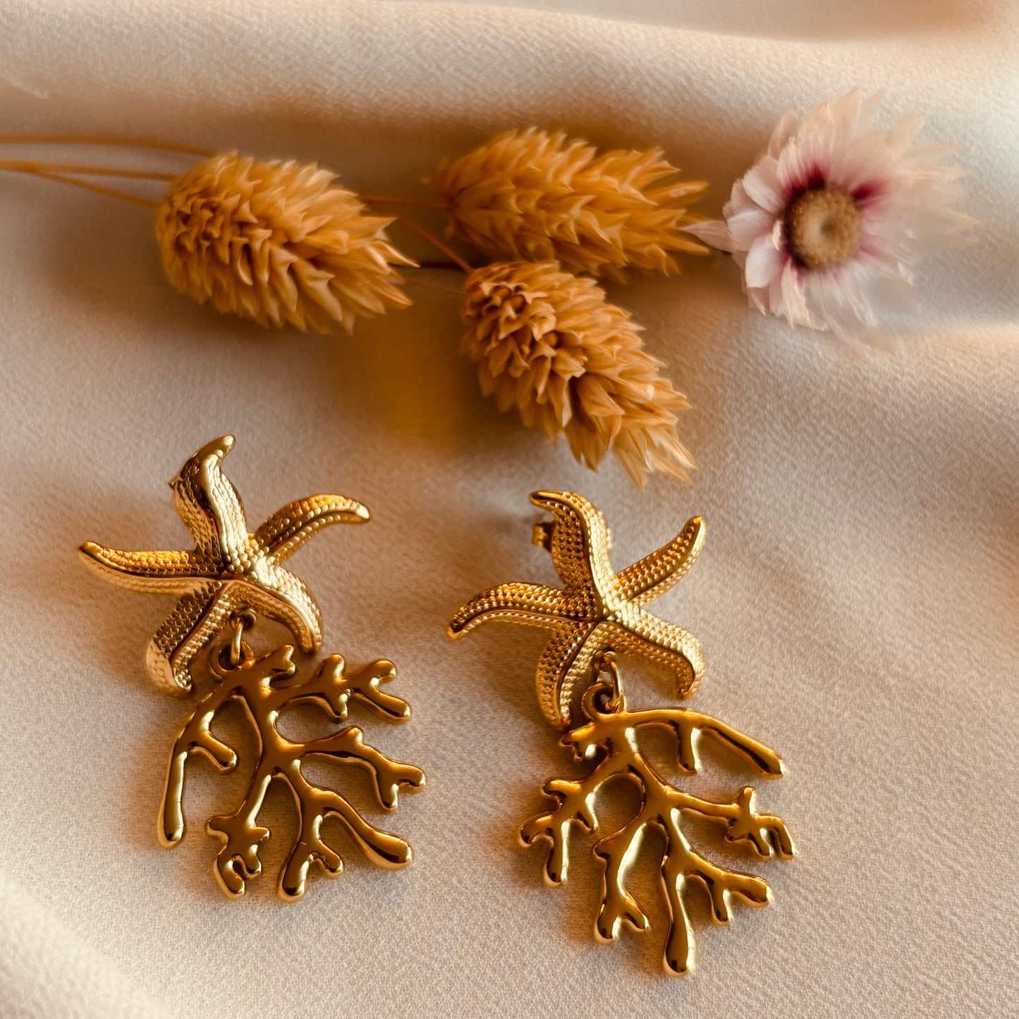Boucles d’oreilles Corail