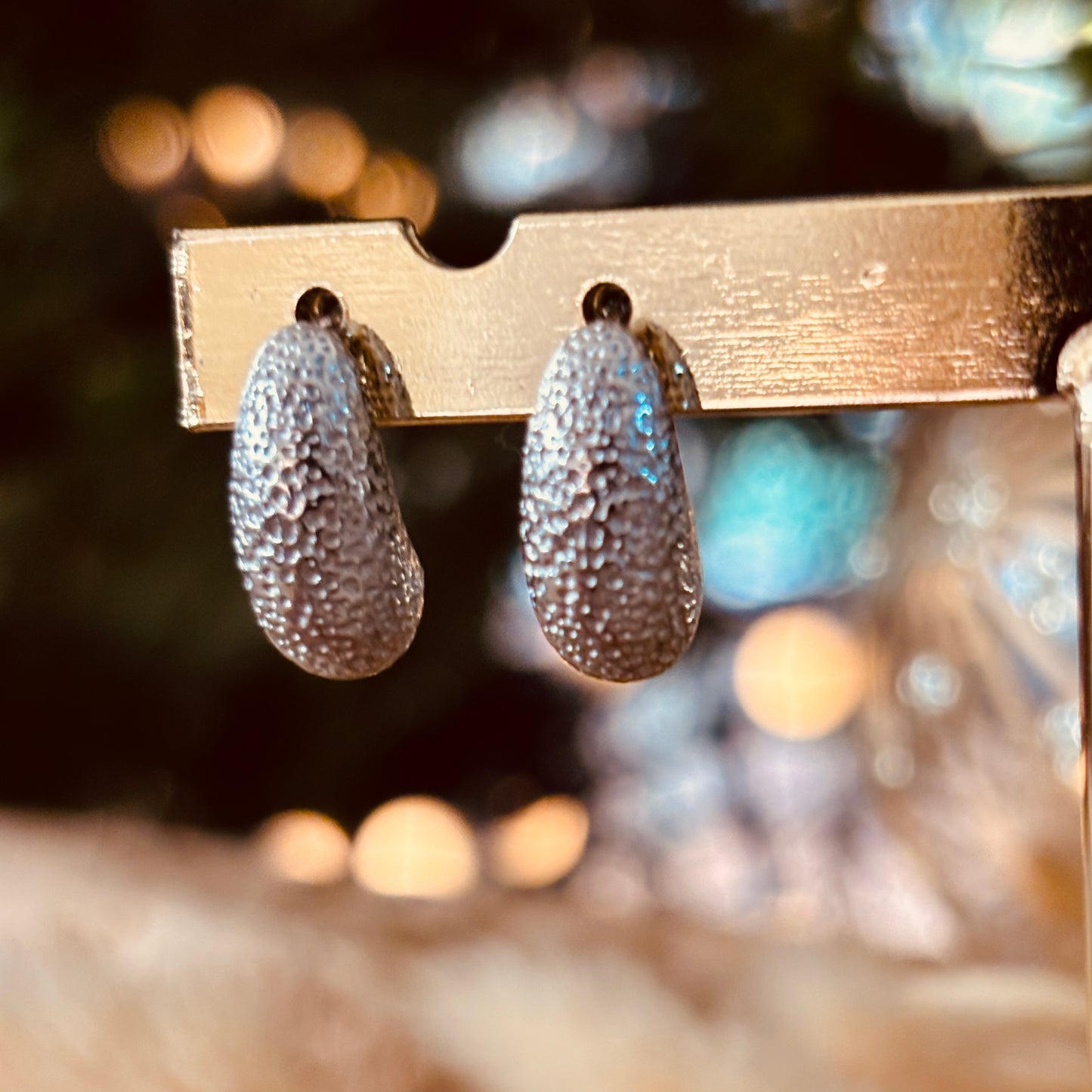 Boucles d’oreilles Emma Martelé