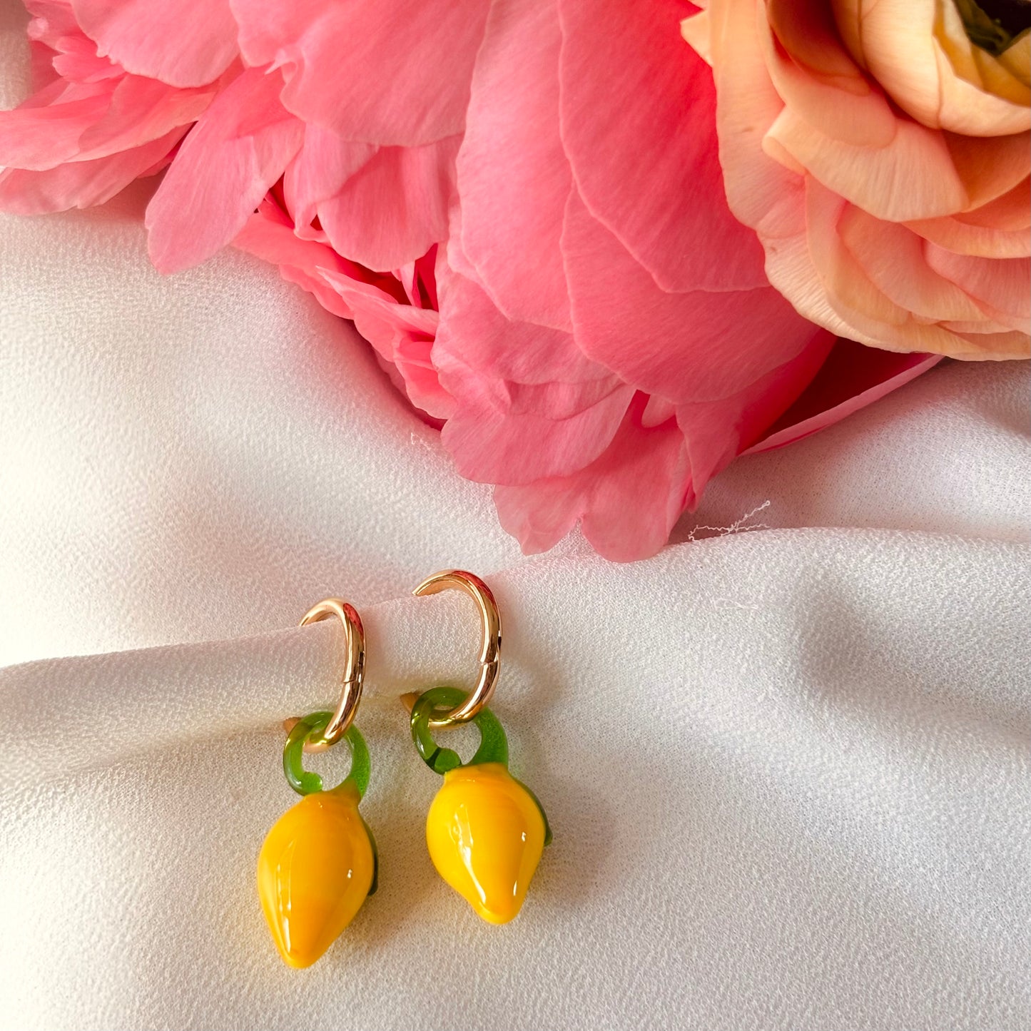 Boucles d’oreilles citron