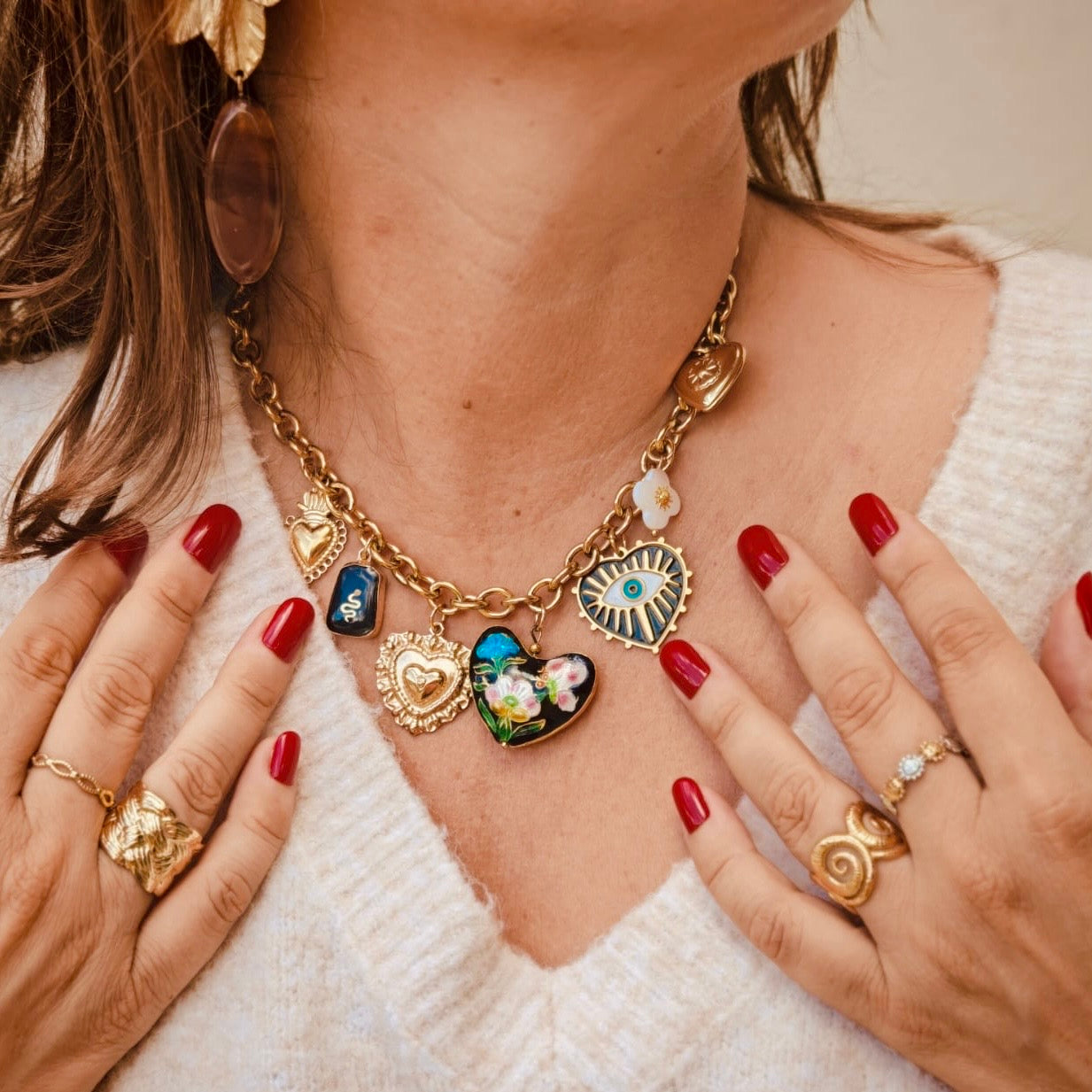 Collier breloques Madeleine