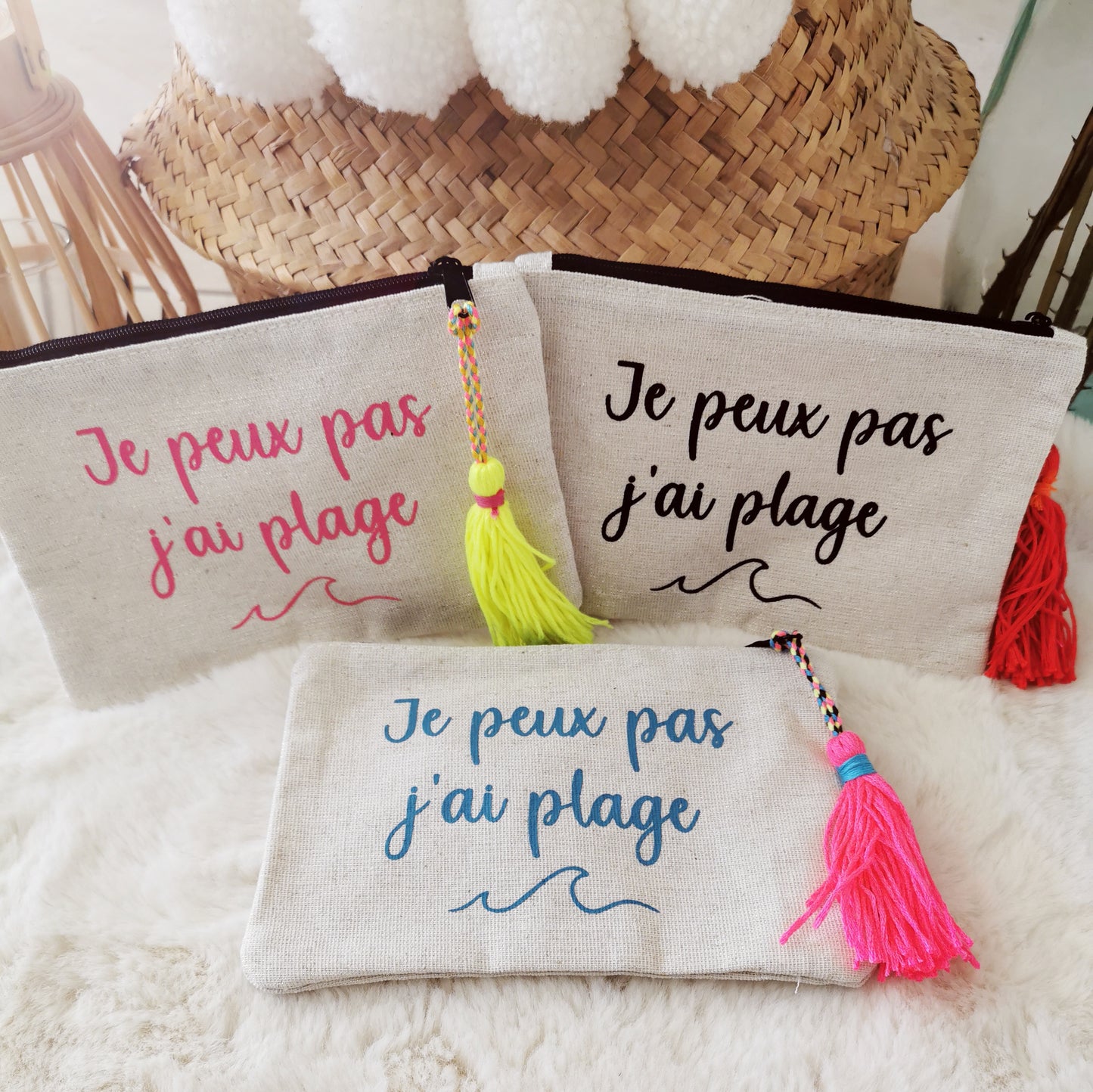 Pochette message Plage