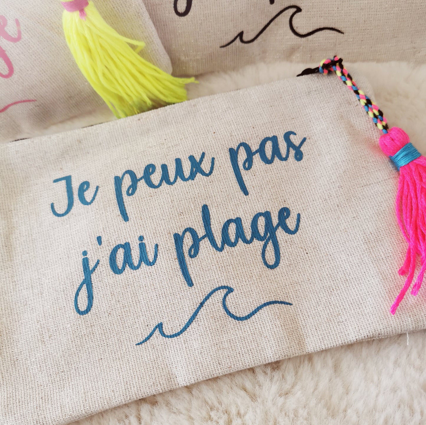 Pochette message Plage