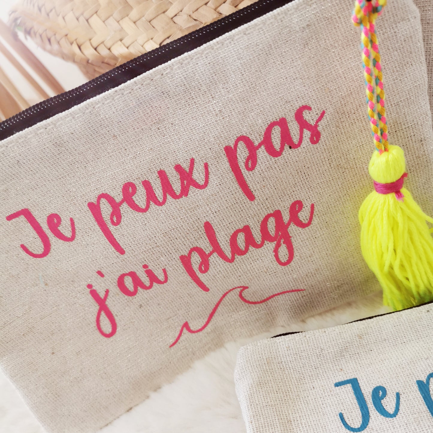 Pochette message Plage