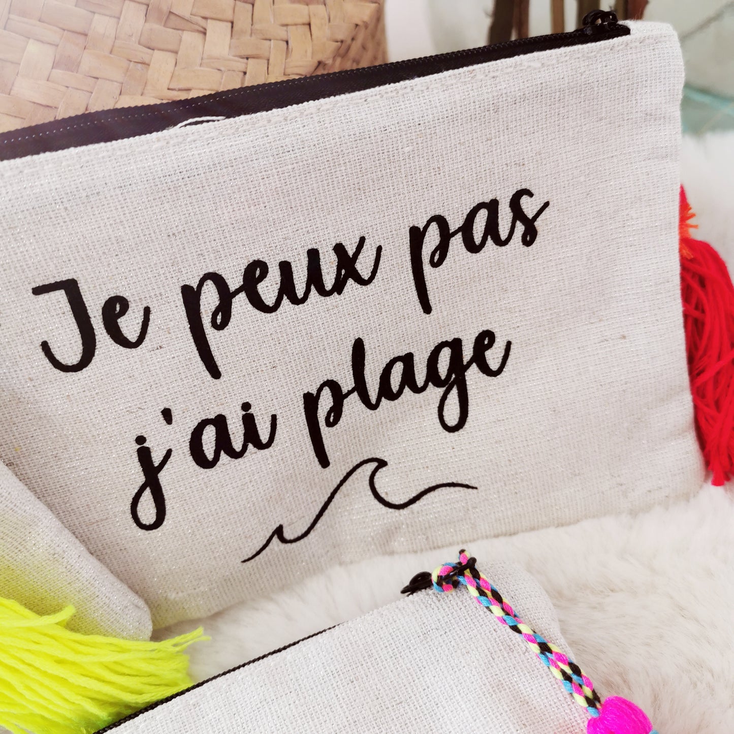 Pochette message Plage