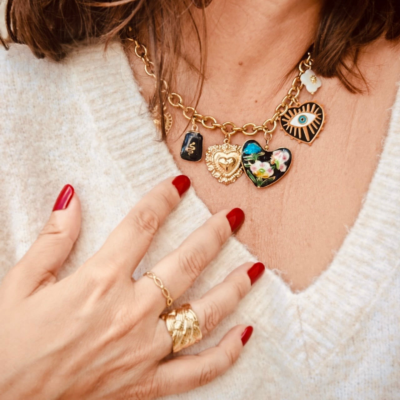 Collier breloques Madeleine