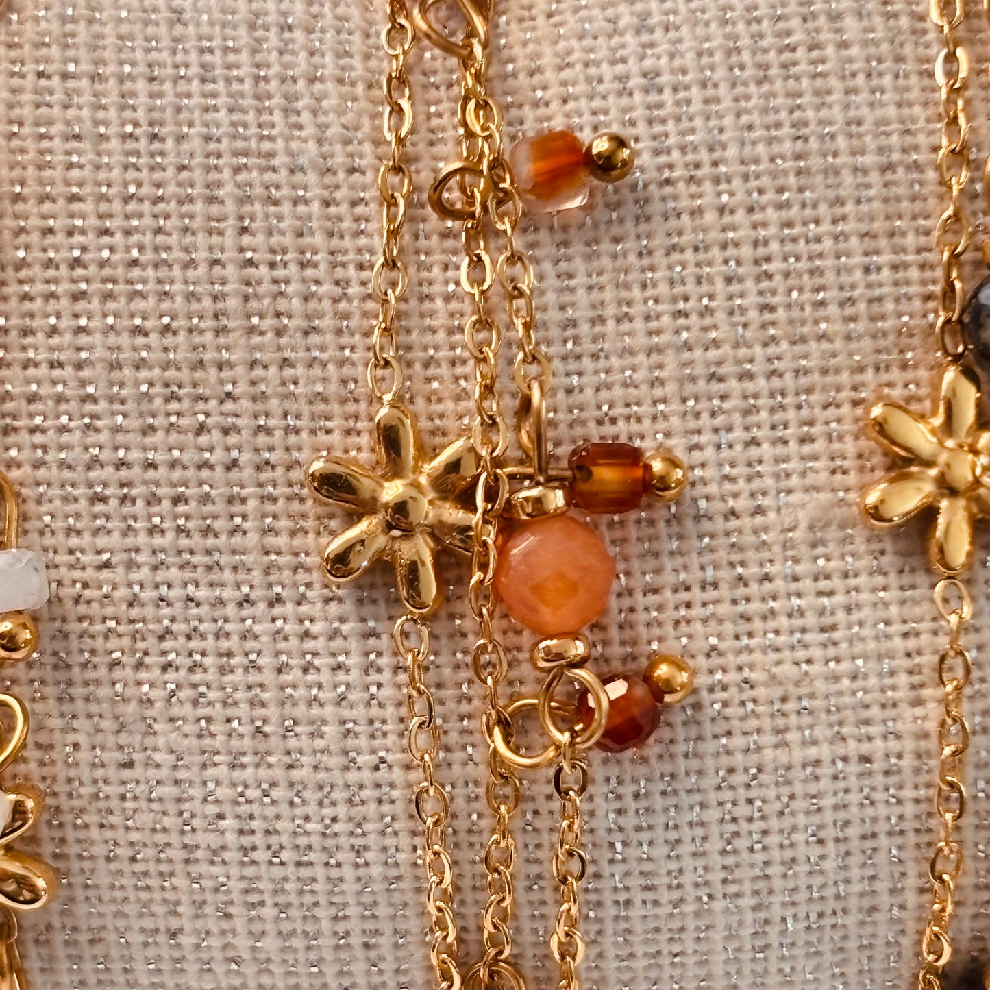 Bracelet multi-rangs Fauve