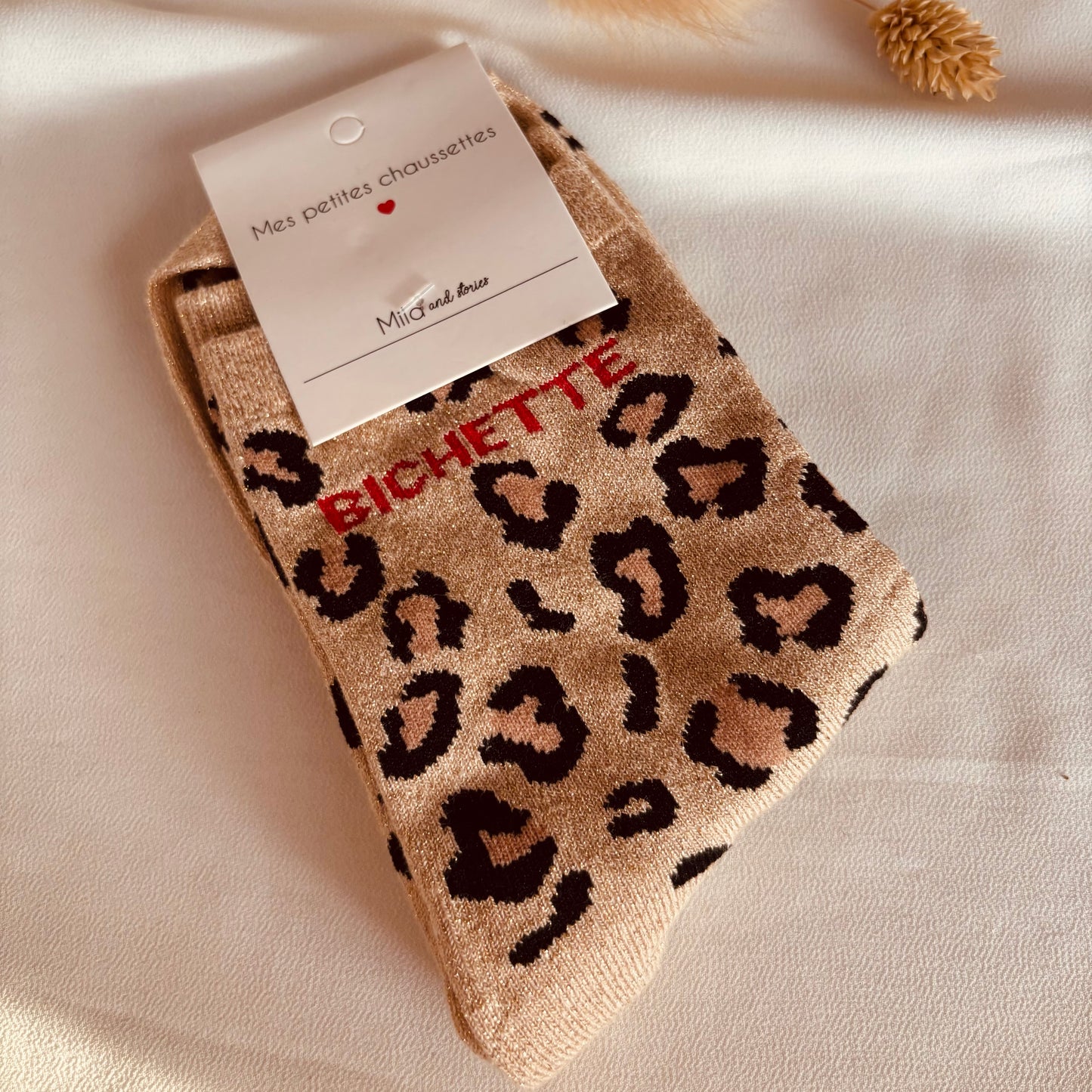 Chaussette Bichette léopard