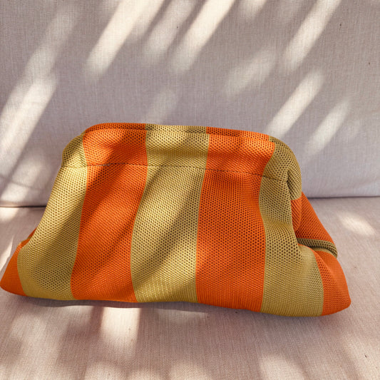 Pochette Alba rayé vert