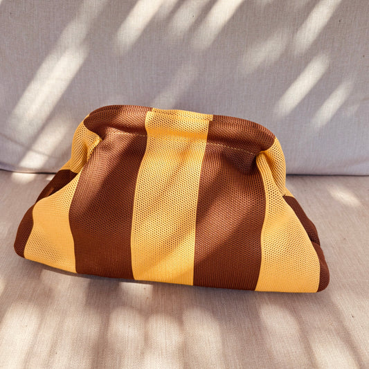 Pochette Alba rayé jaune