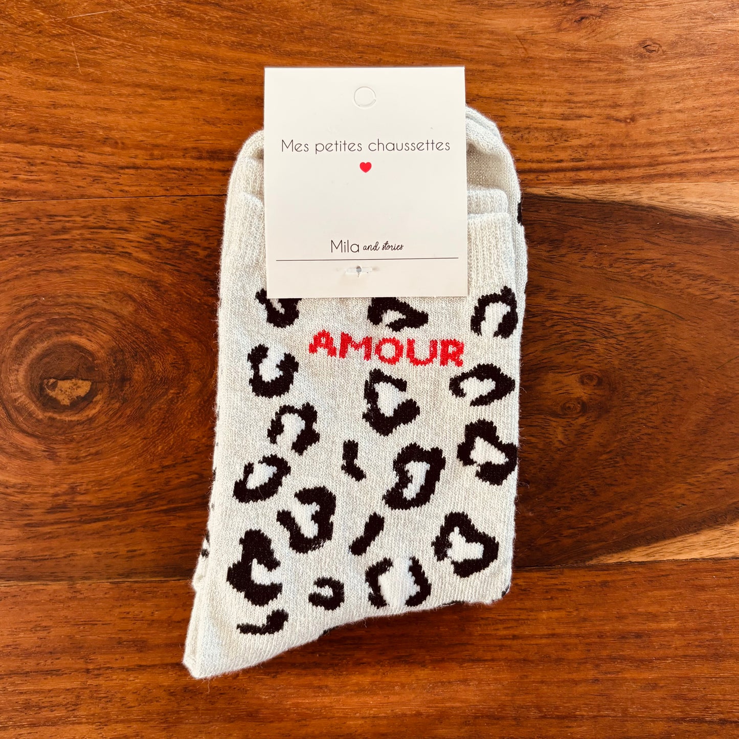 Chaussette Amour léopard