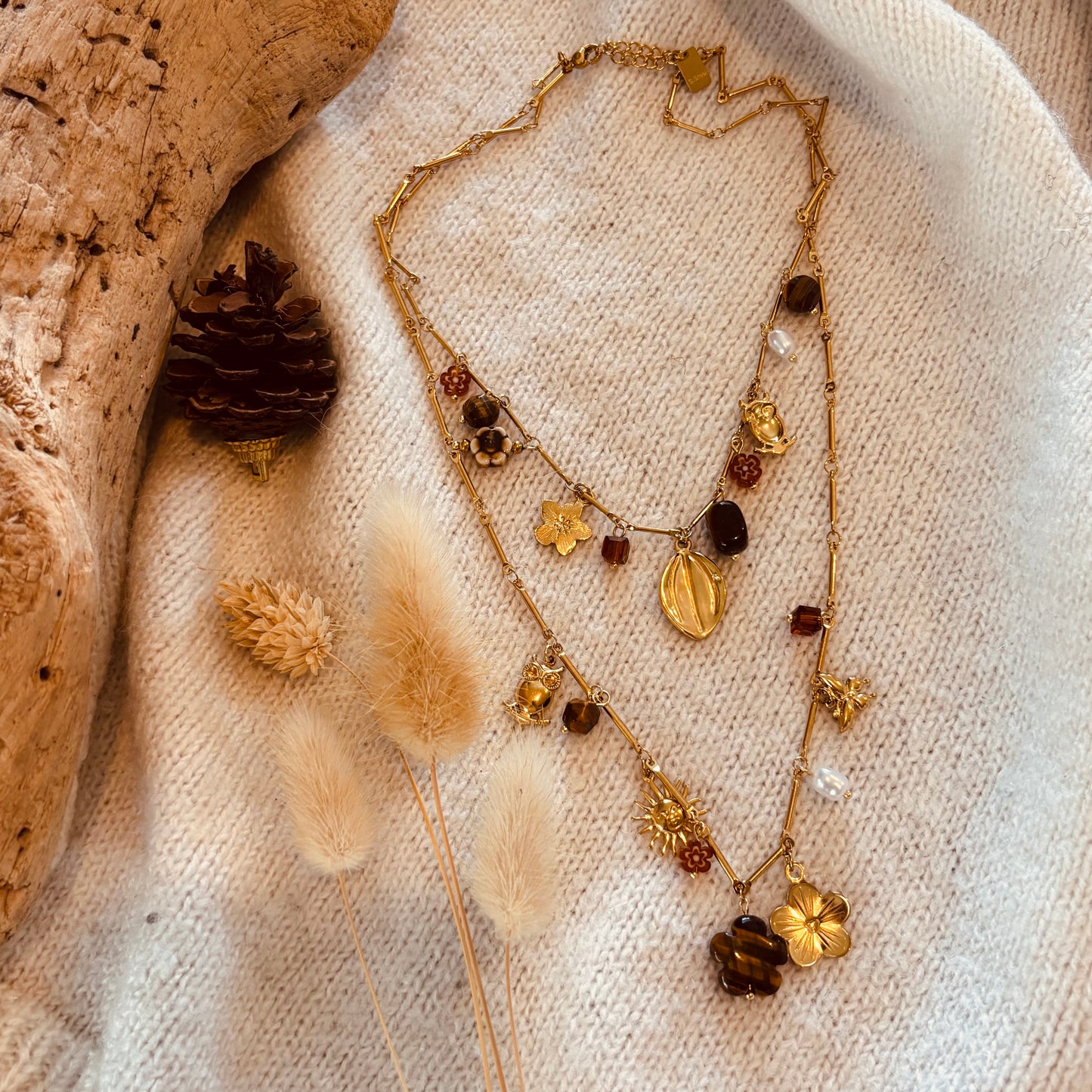 Collier multirangs Mila