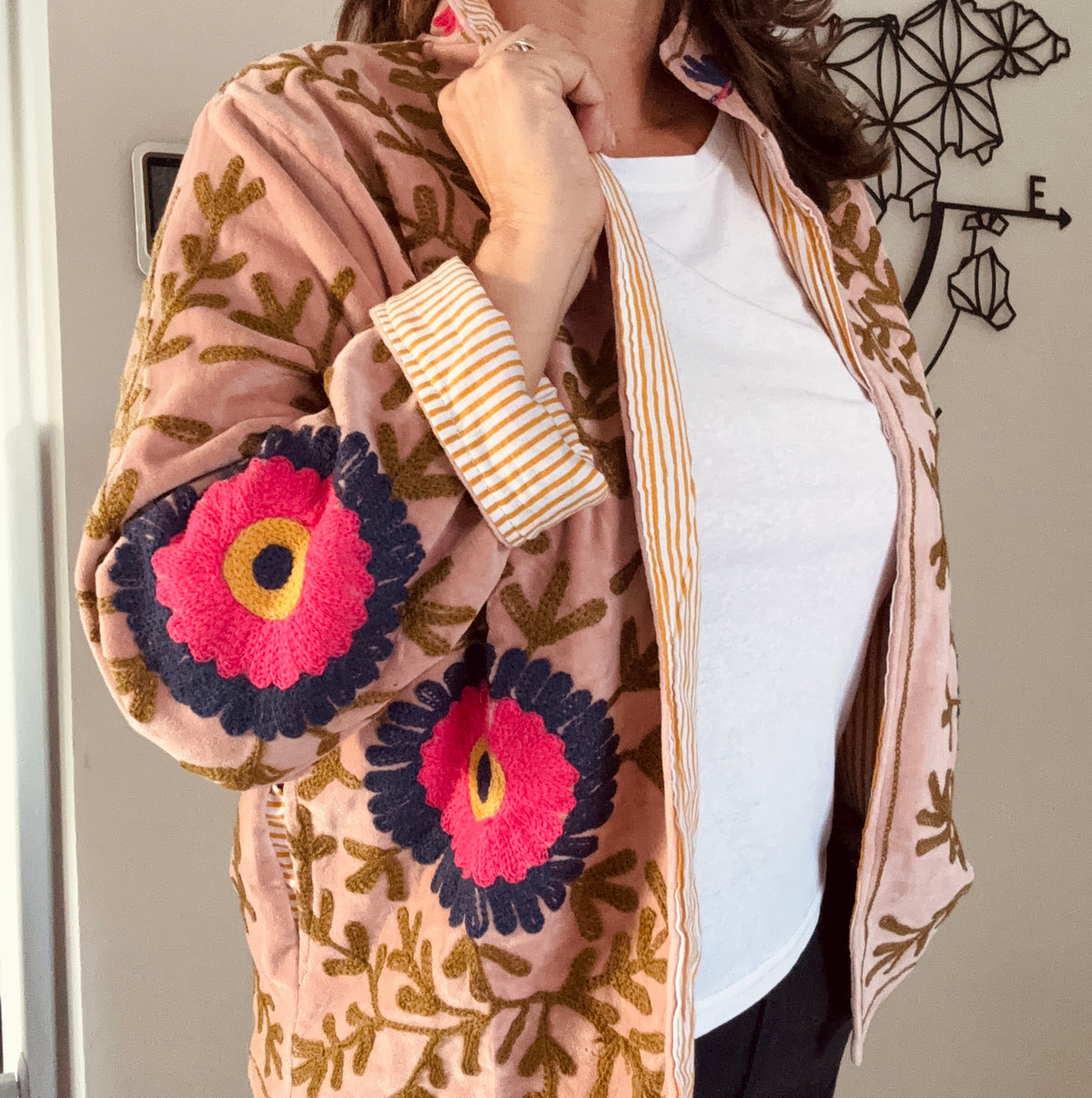 Veste India Rose clair