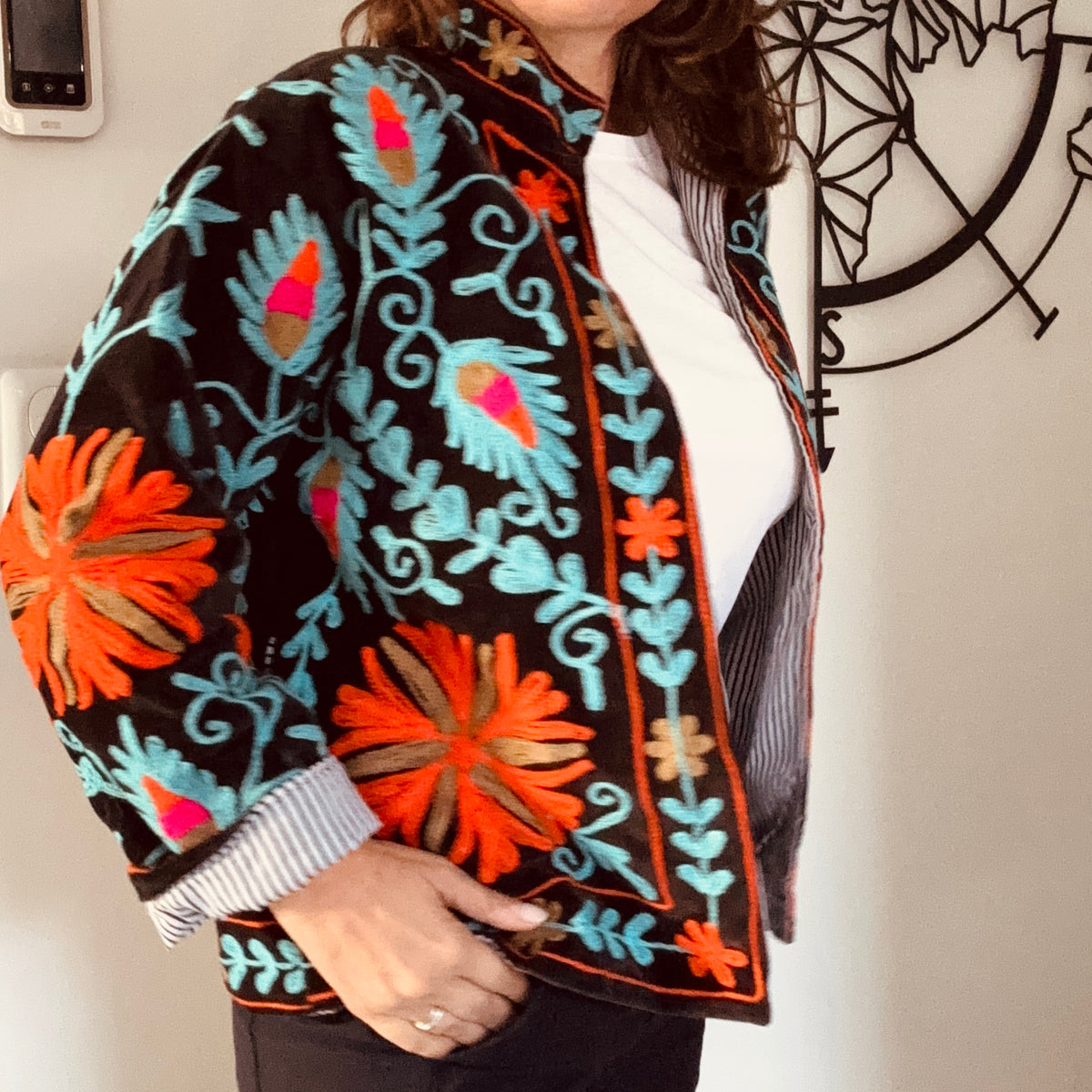 Veste India Bleu
