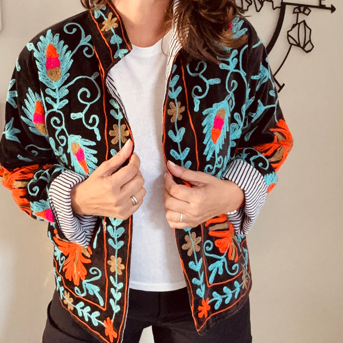 Veste India Bleu