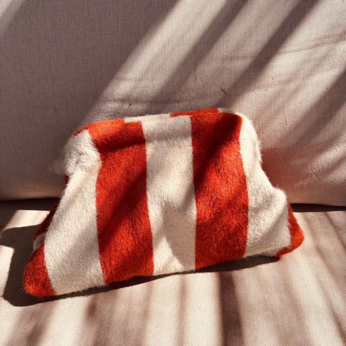 Pochette Alba orangé/beige