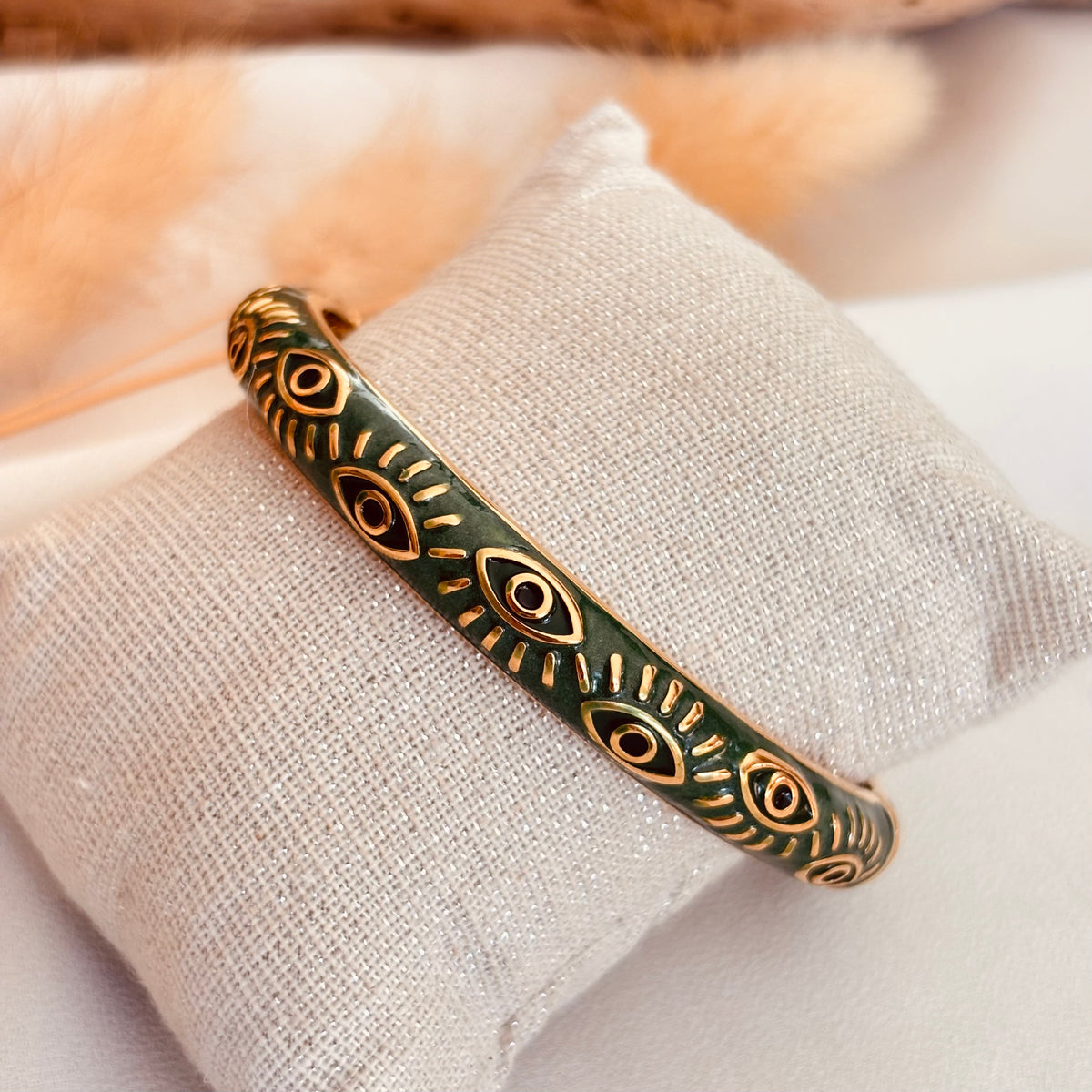 Bracelet jonc Thaï oeil
