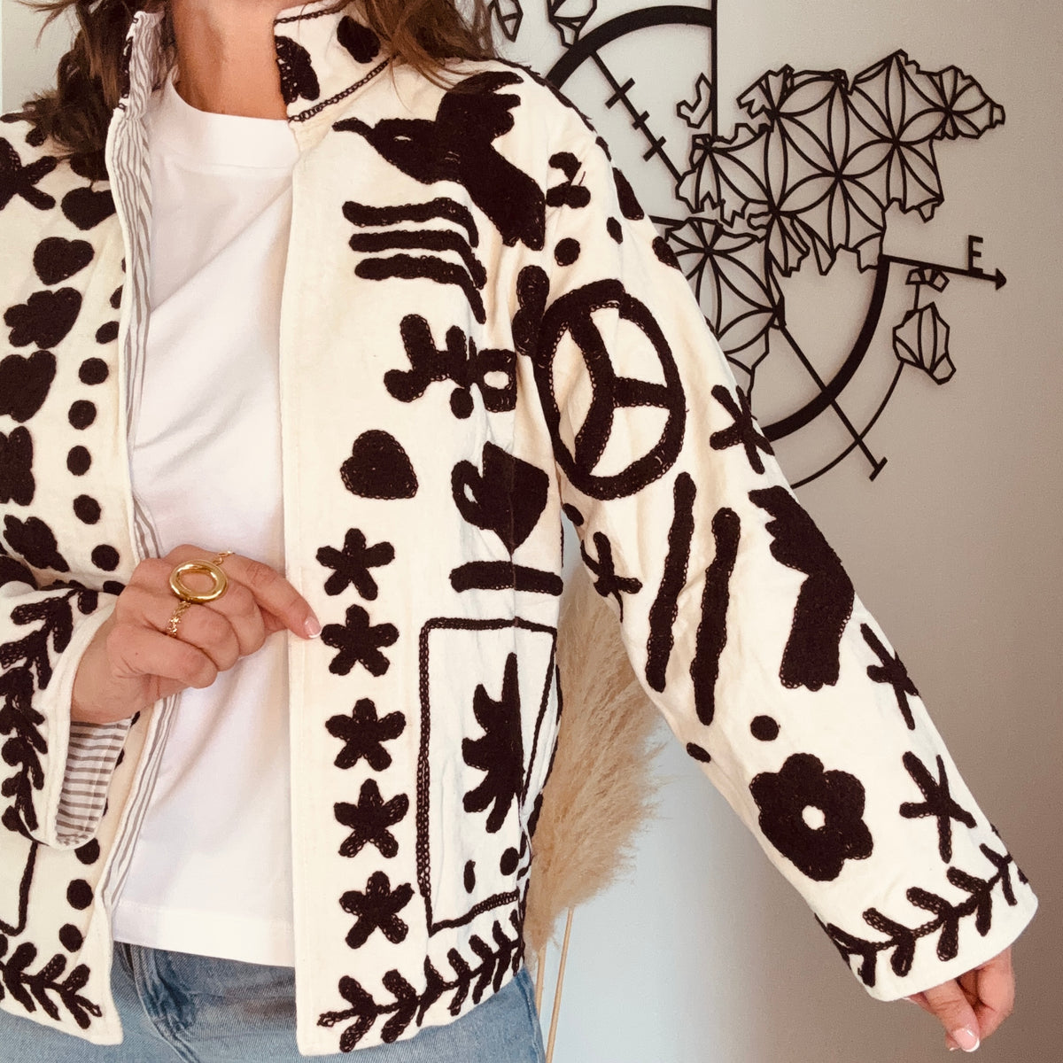 Veste india blanche