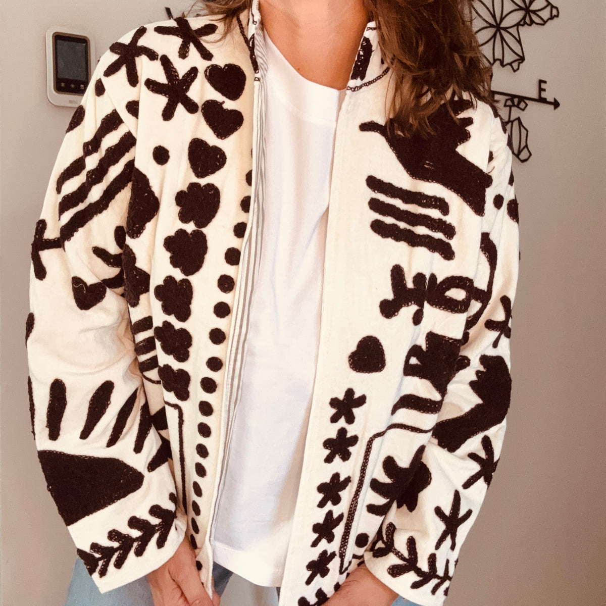 Veste india blanche