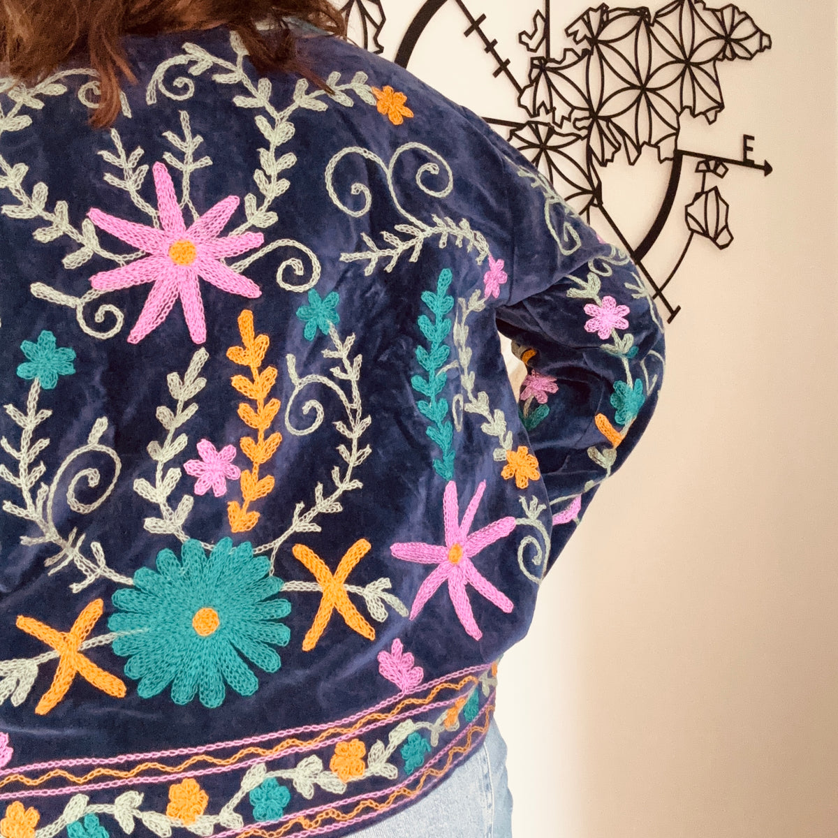 Veste India bleu nuit
