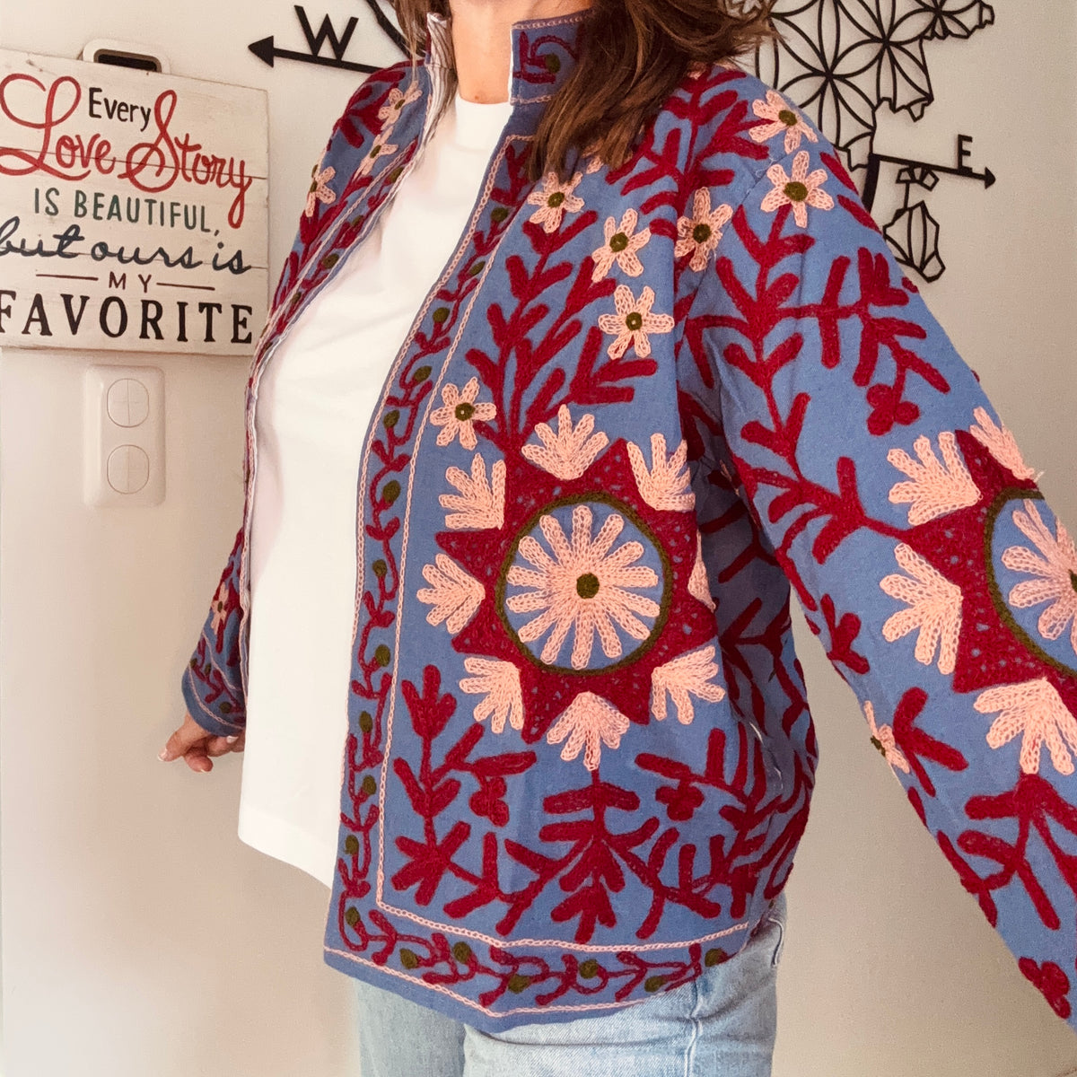 Veste india Blue