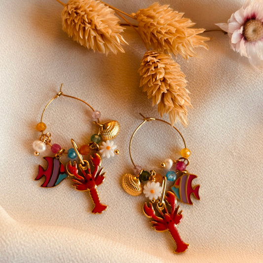 Boucles d’oreilles Lobster