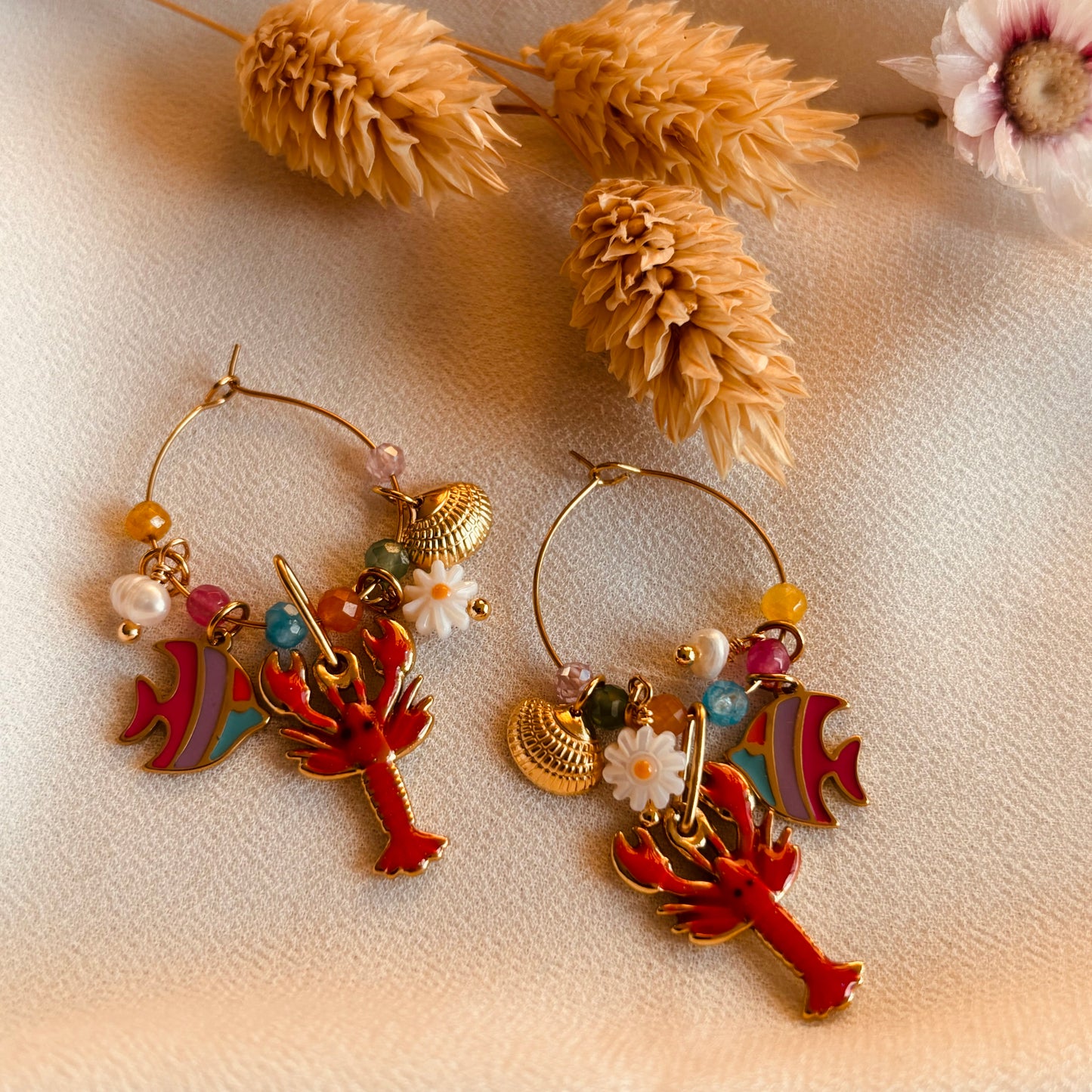 Boucles d’oreilles Lobster