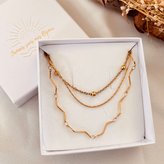Collier multirangs Romane