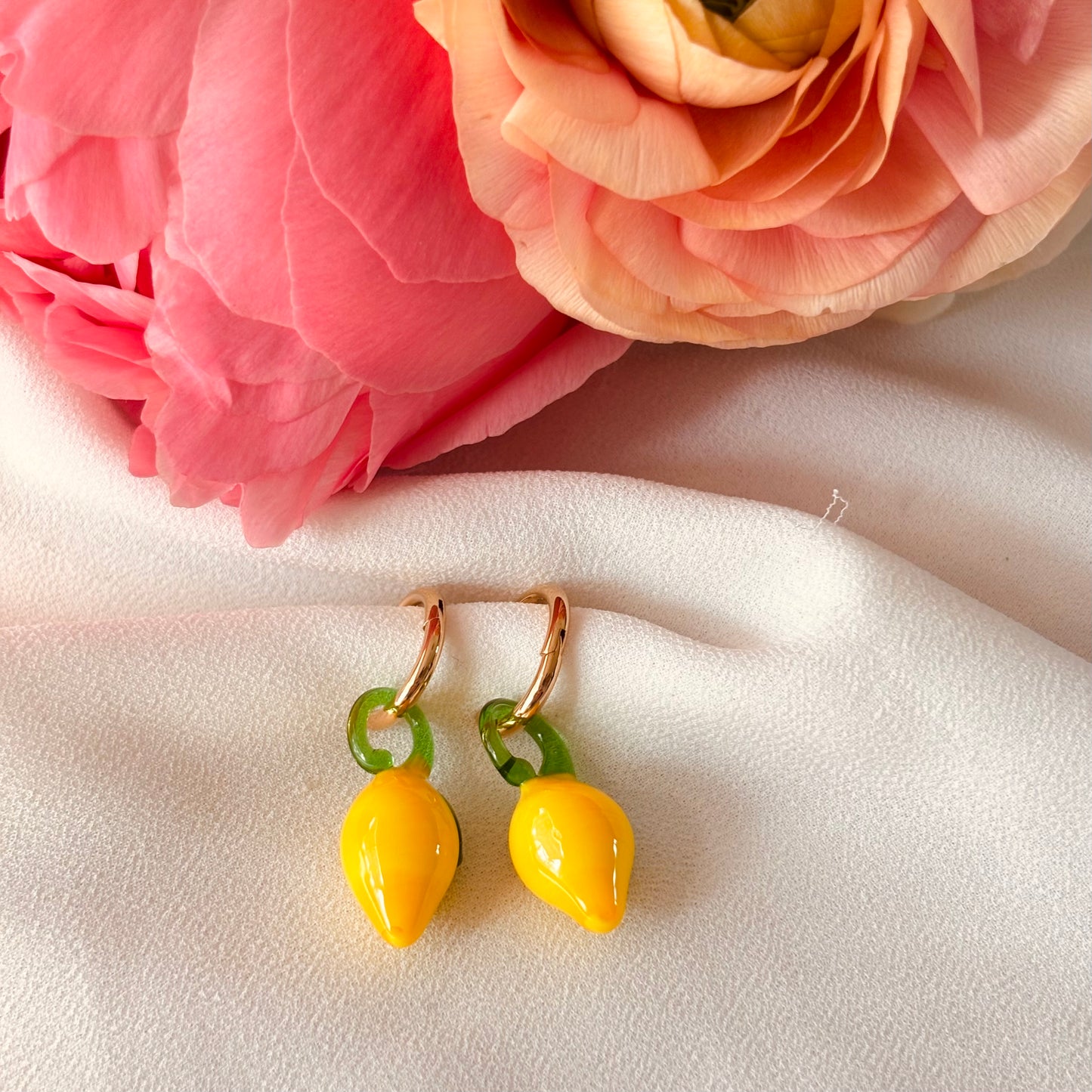 Boucles d’oreilles citron