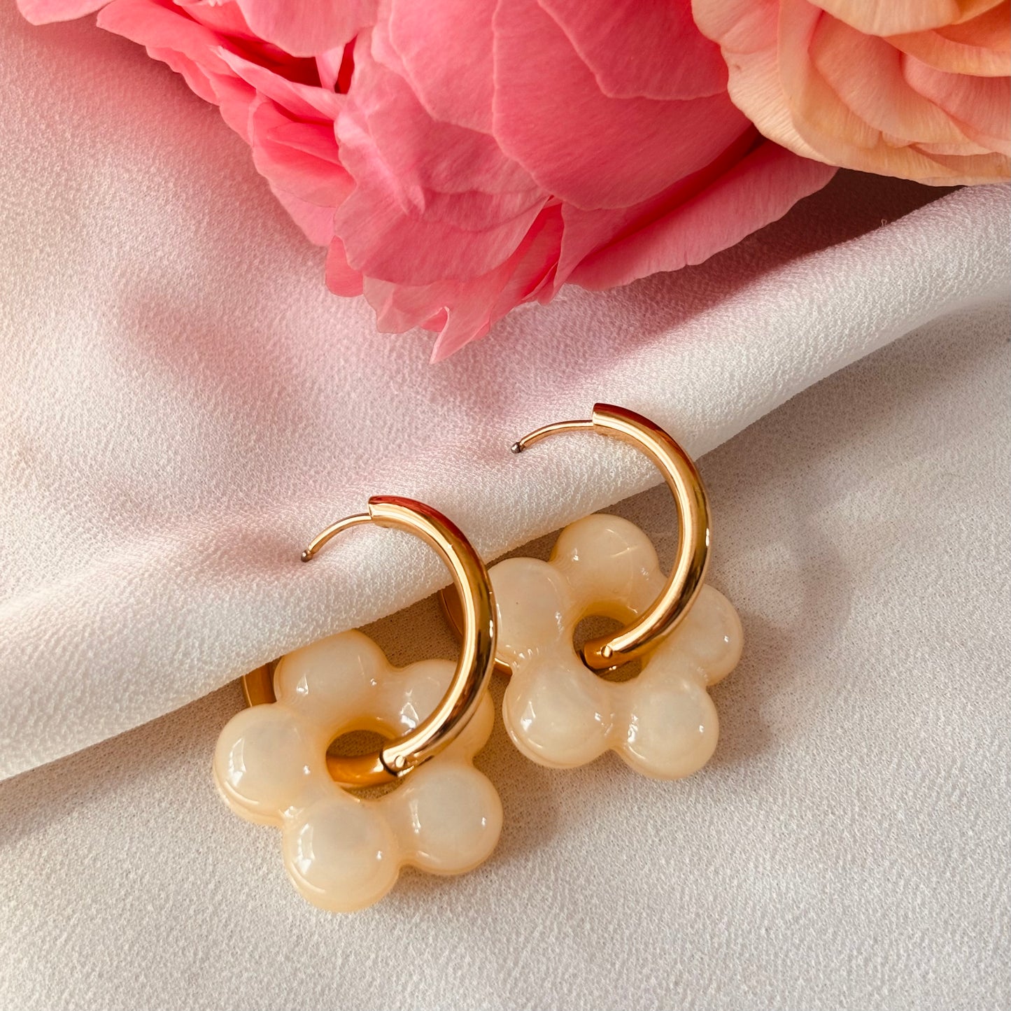 Boucles d'oreilles fleur