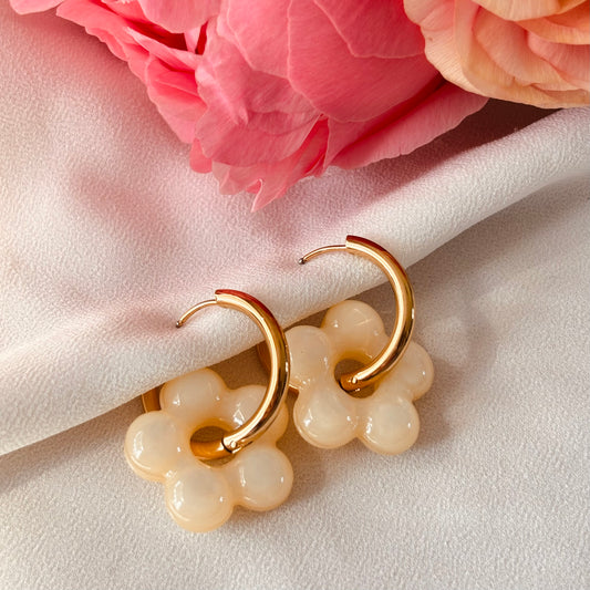 Boucles d'oreilles fleur