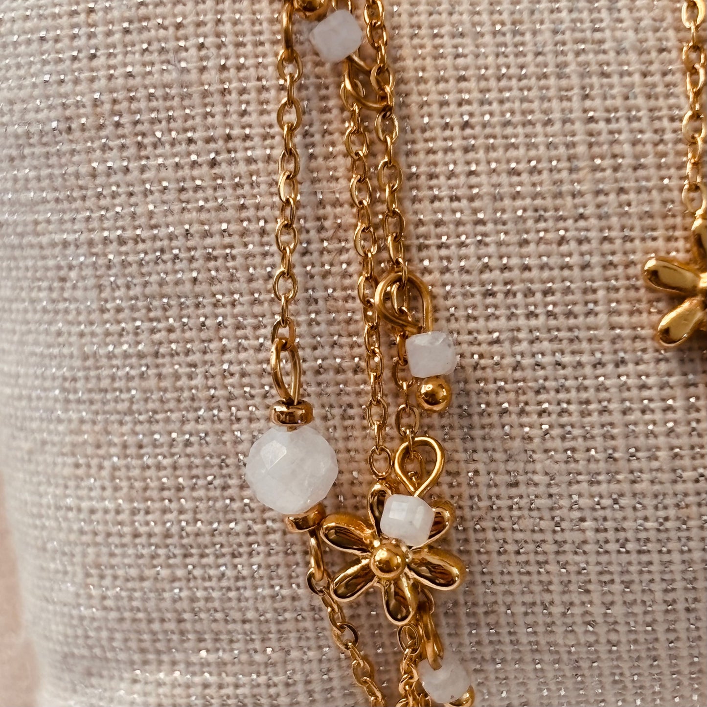 Bracelet multi-rangs Fauve