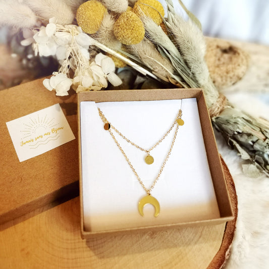 Collier multi-rangs Luna